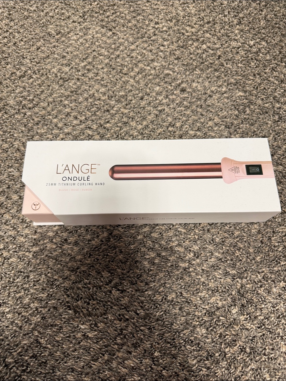 L'ANGE Rose Gold 25mm Titanium Curling Wand